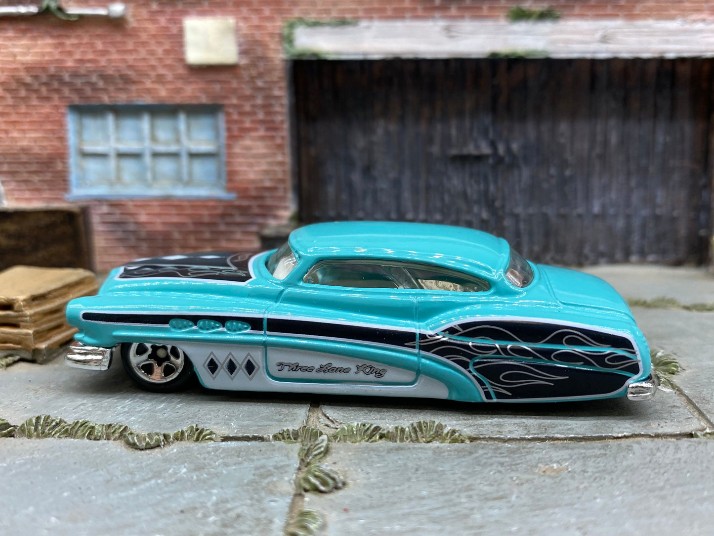 Loose Hot Wheels - So Fine (Buick) - Light Blue, Black and White