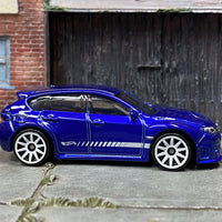 Loose Hot Wheels - Subaru WRX STI - Blue and White
