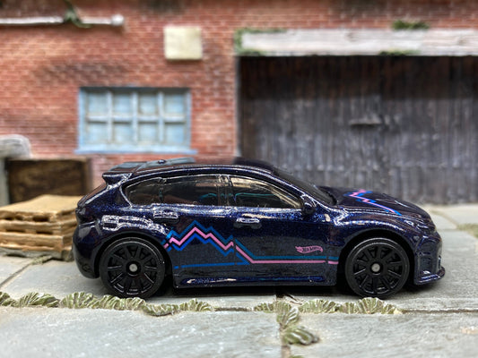 Loose Hot Wheels - Subaru WRX STI - Dark Blue and Pink