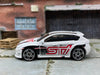 Loose Hot Wheels Subaru WRX STI - White, Red and Black