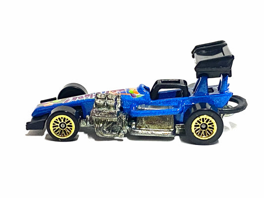 Loose Hot Wheels - Super Modified Track Racer - Blue Kerplunk