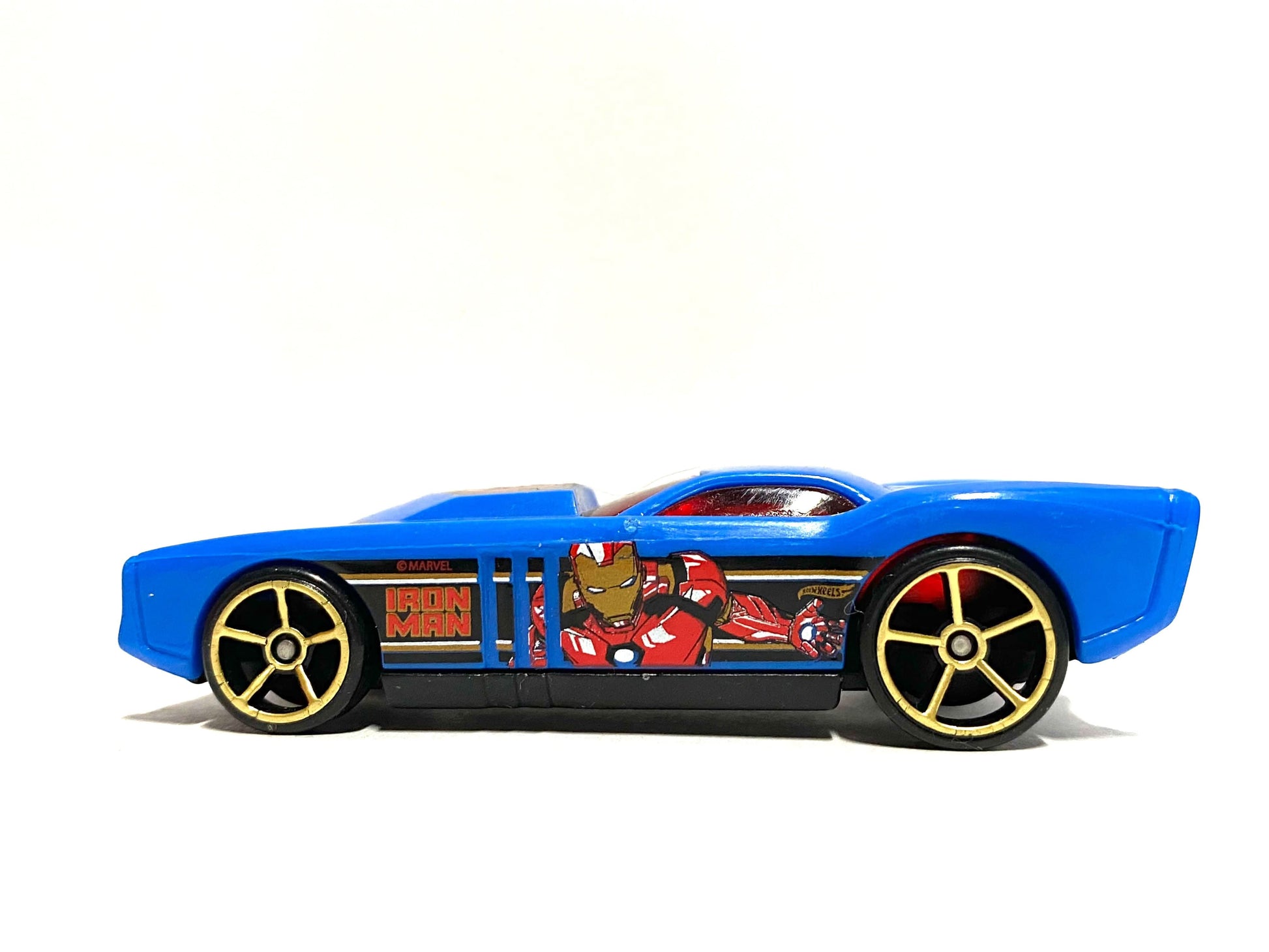 Loose Hot Wheels - The Gov'ner - Blue, Black and Red Iron Man