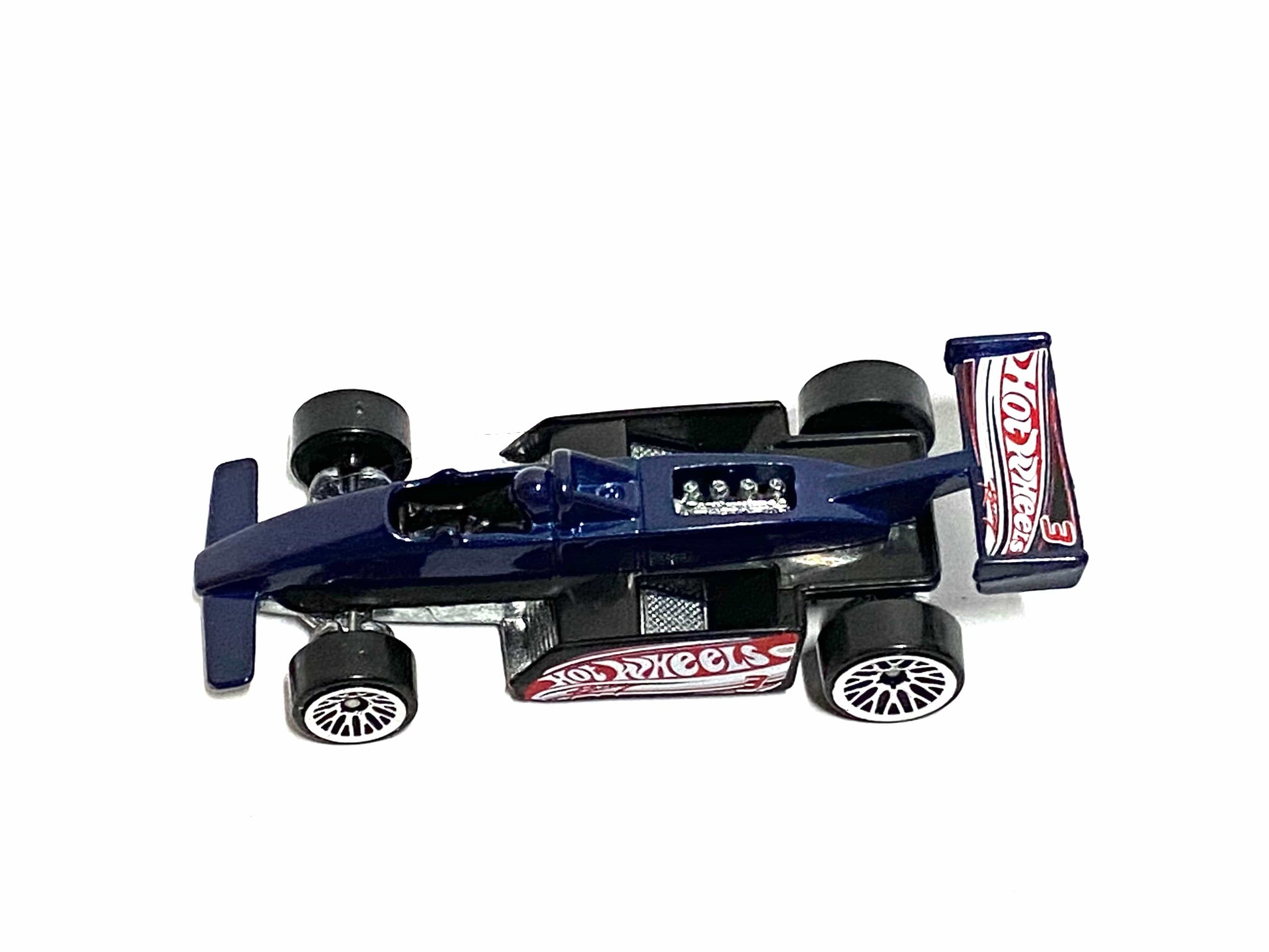 Loose Hot Wheels - Thunderstreak Indy Car - Black and Blue Hot Wheels