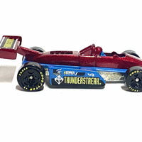 Loose Hot Wheels - Thunderstreak Indy Car - Dark Red and Blue