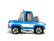 Loose Hot Wheels - Toon'd 1983 Chevy Silverado - Blue and White