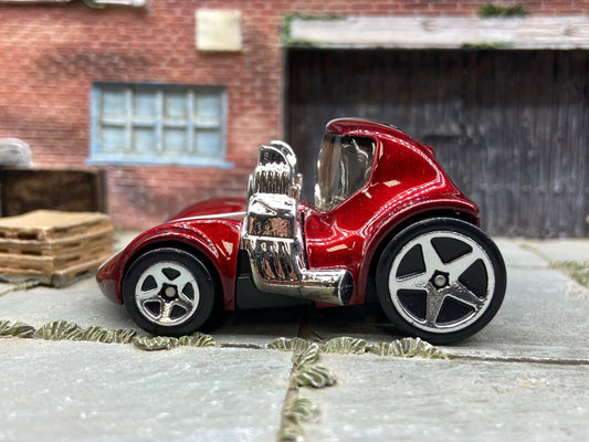 Loose Hot Wheels - Toon'd Twin Mill - Burgundy