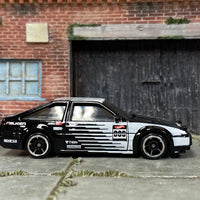 Loose Hot Wheels Toyota AE86 Sprinter Trueno - Falken Tired Black and White