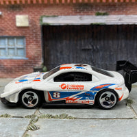 Loose Hot Wheels - Toyota Celica Race Car - Pikes Peak Red, White and Blue 8