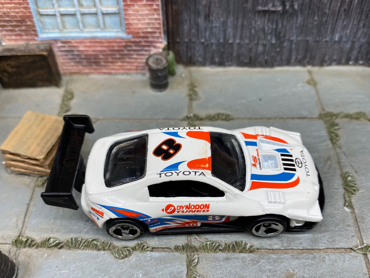 Loose Hot Wheels - Toyota Celica Race Car - Pikes Peak Red, White and Blue 8
