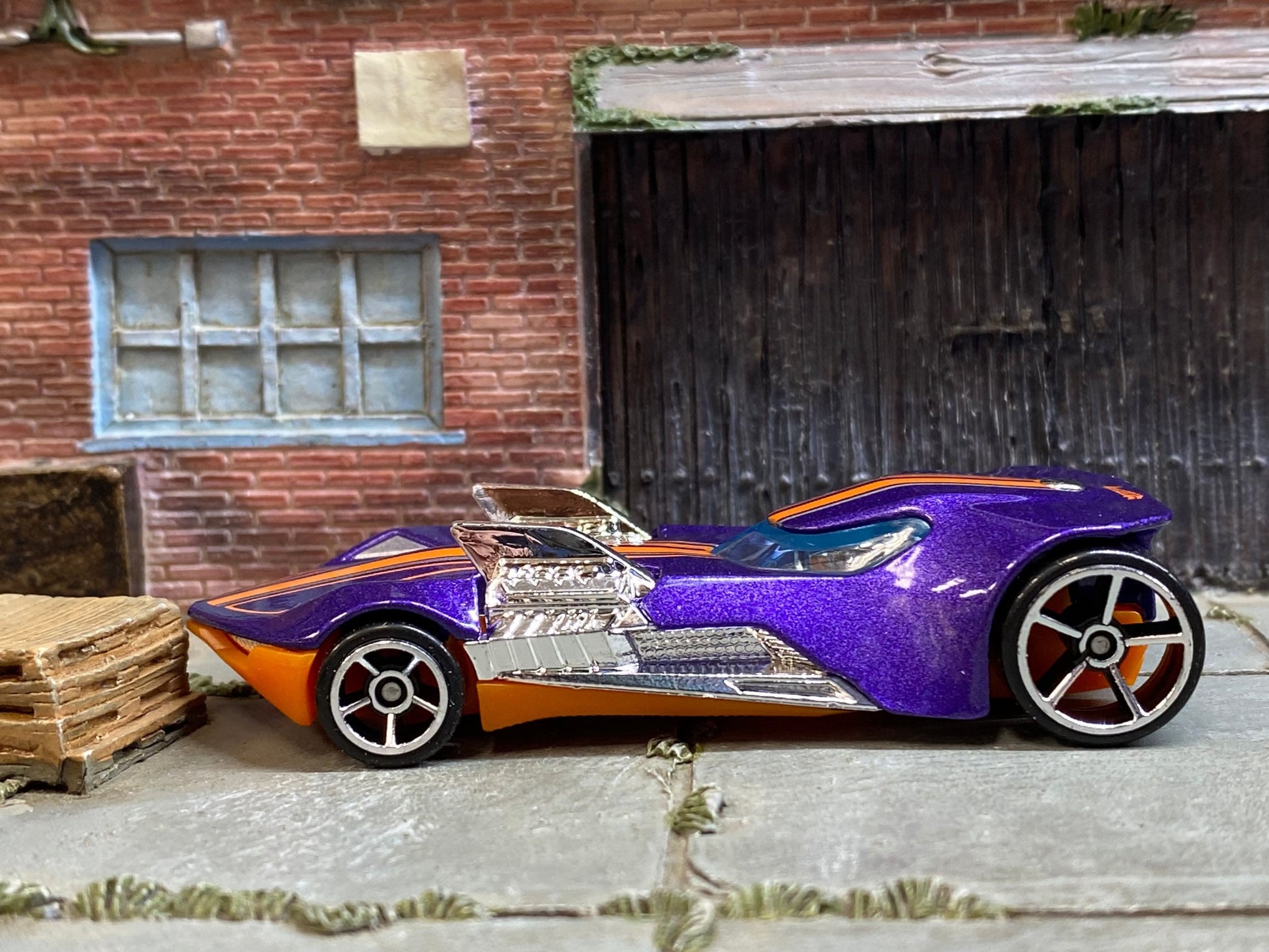 Loose Hot Wheels - Twin Mill III - Purple and Orange