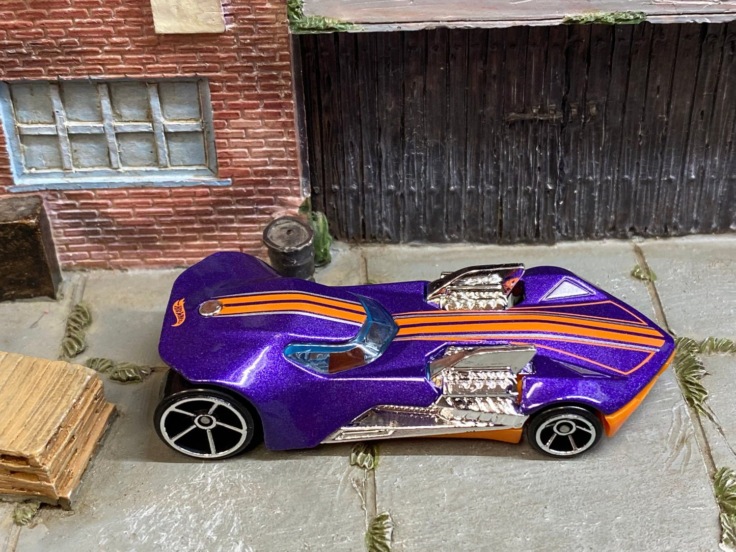 Loose Hot Wheels - Twin Mill III - Purple and Orange