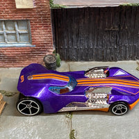Loose Hot Wheels - Twin Mill III - Purple and Orange