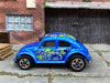 Loose Hot Wheels - Volkswagen VW Beetle Bug - Blue and Green