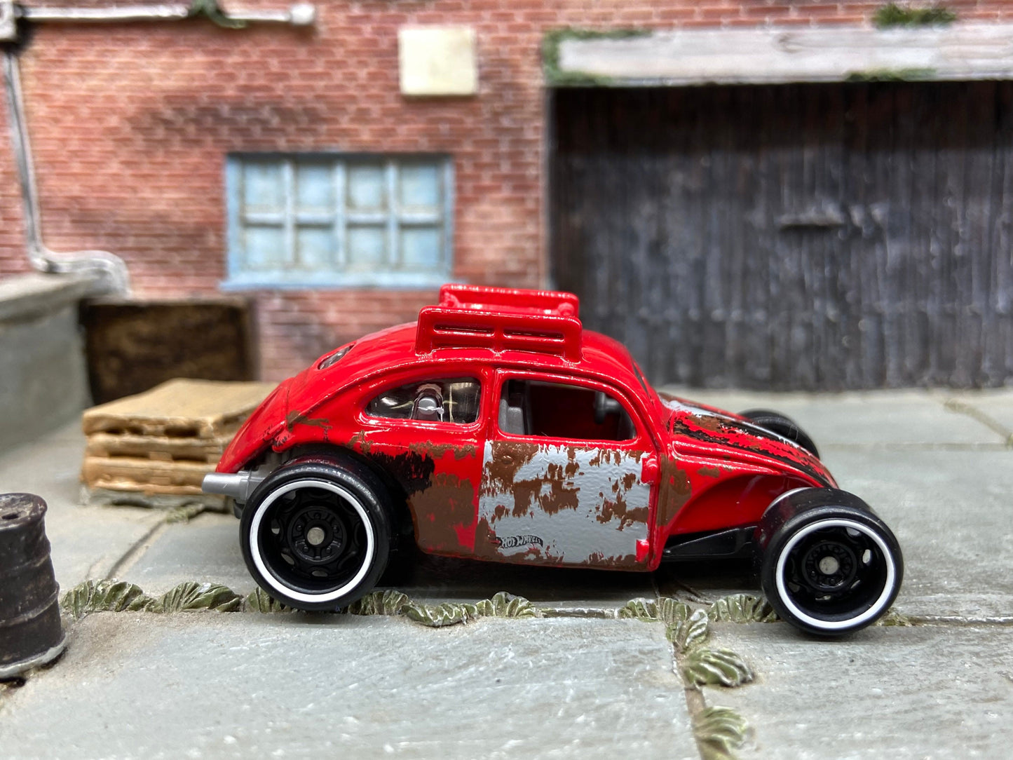 Loose Hot Wheels - VW Custom Volkswagen Beetle - Red