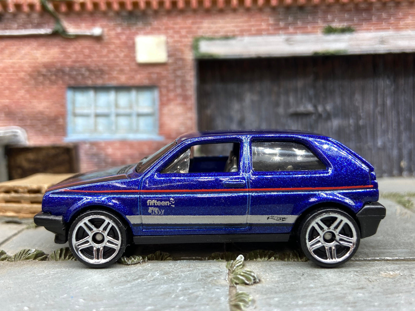 Loose Hot Wheels - VW Volkswagen Golf - Blue and Black