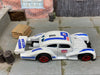 Loose Hot Wheels: VW Volkswagen Kafer Racer Race Car Dressed in Urban Outlaw Red, White and Blue Livery