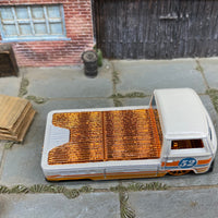 Loose Hot Wheels - VW Volkswagen T2 Pick Up - Pearl White and Gold 52nd Anniversary
