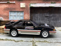 Loose M2 Machines Cars Flowtech 1988 Mustang GT Black and Gray– product image 4