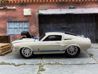 Loose M2 Machines Cars Ground Pounders 1967 Mustang Shelby GT 500 Blue and White– product image 3