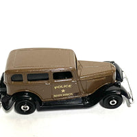 Loose Matchbox - 1933 Plymouth - Brown Matchbox Police