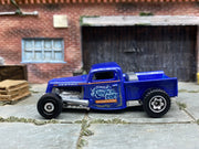 Loose Matchbox - 1935 Ford Pick Up Truck - Blue Kingson Pop Livery