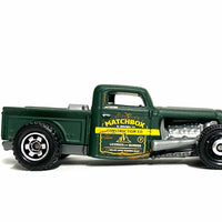Loose Matchbox - 1935 Ford Pick Up Truck - Satin Green Matchbox Construction Livery