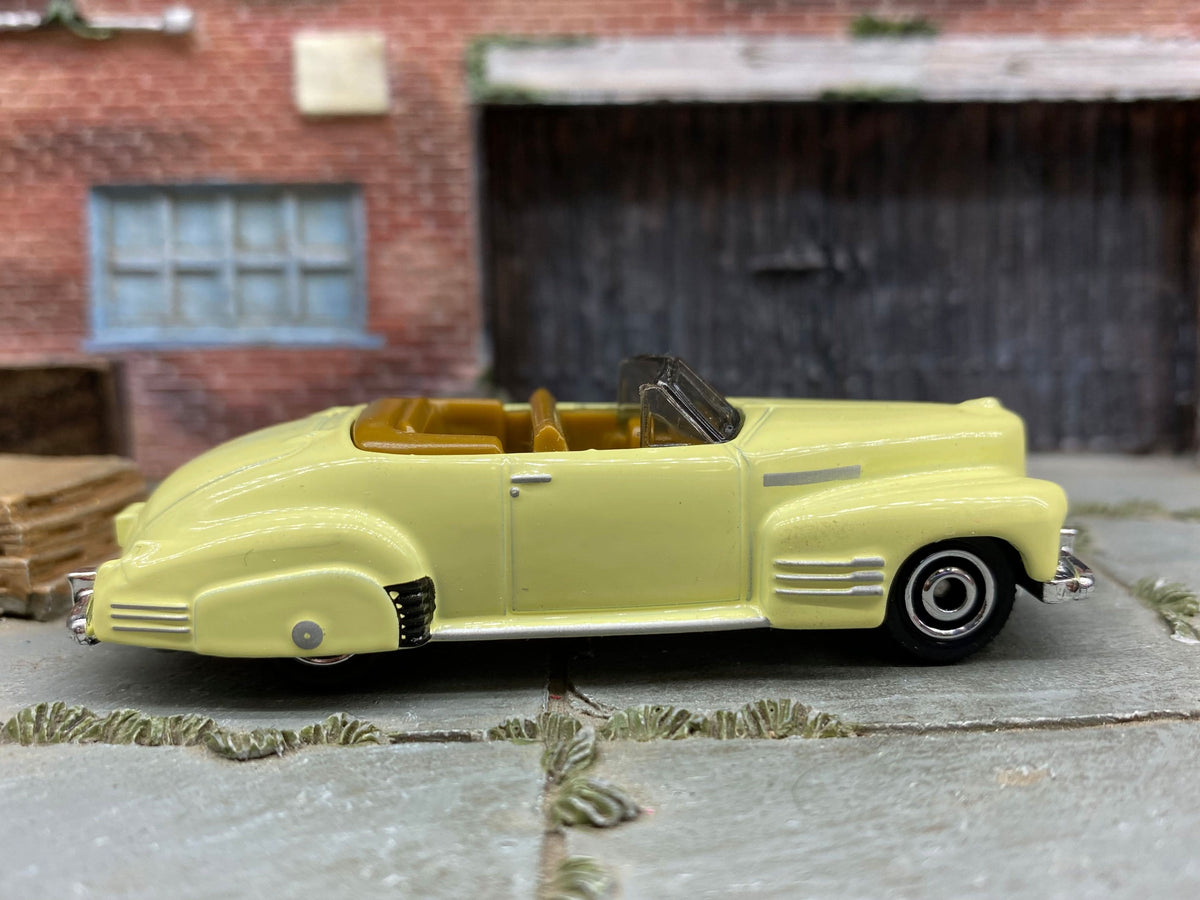 Matchbox 1941 Cadillac Series 62 in Light Yellow, loose diecast car