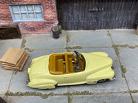 Matchbox 1941 Cadillac Series 62 Light Yellow loose diecast - side profile detail shot