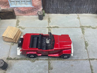 Matchbox 1941 Willys Jeepster dark red loose diecast - gallery image 2 of 3