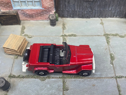 Loose Matchbox - 1941 Willys Jeepster - Dark Red