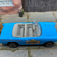 Loose Matchbox - 1955 Chevy Bel Air Convertible - Light Blue Matchbox
