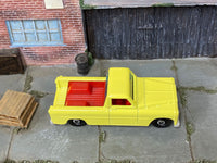 Matchbox 1956 Powell Sport Pick Up Truck Yellow loose diecast - side profile detail shot