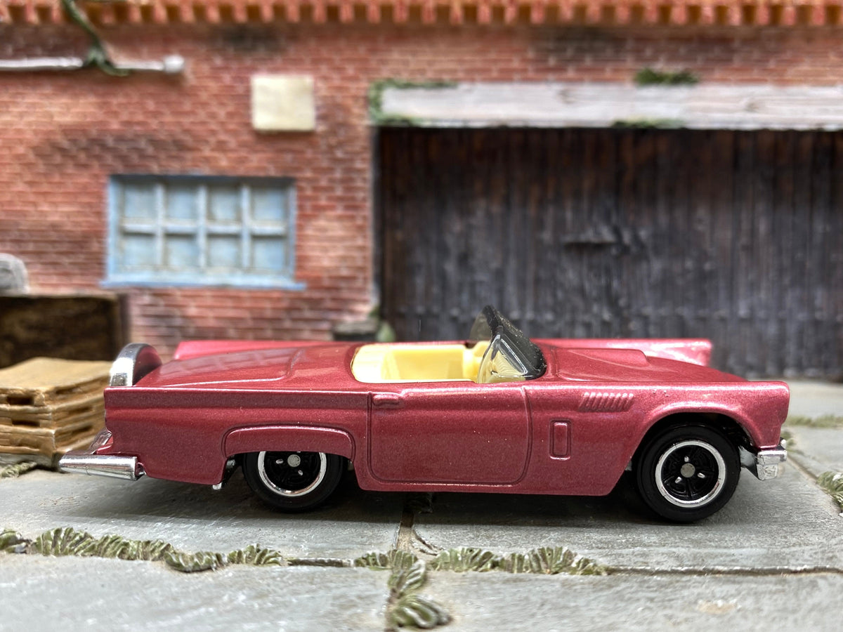 Matchbox 1957 Ford Thunderbird T-Bird in Pink, loose diecast car