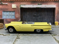 Matchbox 1957 Ford Thunderbird T-Bird in Yellow, loose diecast car
