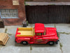Loose Matchbox - 1957 GMC Stepside - Red and Gold with Wood Bed Sides