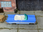 Matchbox 1957 Lincoln Premiere Convertible blue and white loose diecast - gallery image 2 of 3