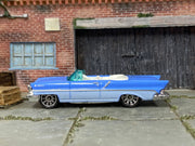 Matchbox 1957 Lincoln Premiere Convertible blue and white loose diecast - gallery image 3 of 3