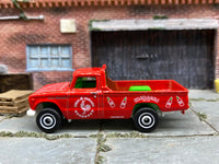 Matchbox 1962 Nissan Junior Mini Truck red white and green loose diecast - gallery image 1 of 3