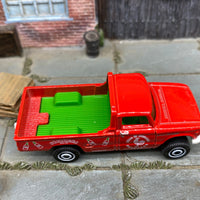 Loose Matchbox - 1962 Nissan Junior Mini Truck - Red, White and Green