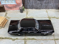 Matchbox 1962 Plymouth Savoy Black loose diecast - side profile detail shot