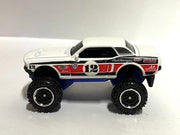Loose Matchbox - 1968 Ford Mustang 4X4 Lifted Off Road - White, Red and Blue