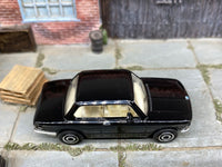 Matchbox 1969 BMW 2002 Black loose diecast - side profile detail shot