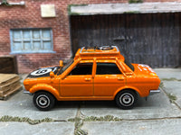 Matchbox 1970 Datsun 510 Rally Car orange loose diecast - gallery image 3 of 3