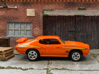 Matchbox 1970 Pontiac GTO in Orange The Judge, loose diecast car