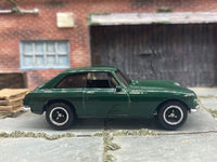 Matchbox 1971 MGB GT Coupe in Green, loose diecast car
