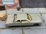 Matchbox 1975 Chevrolet Caprice Classic Gold loose diecast - side profile detail shot