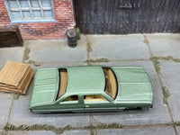 Matchbox 1975 Chevrolet Caprice Classic Green loose diecast - side profile detail shot