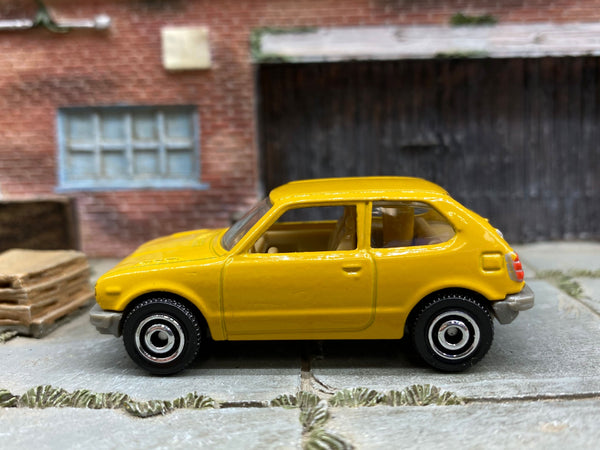 Matchbox 1976 Honda CVCC mustard loose diecast - gallery image 1 of 3