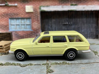 Matchbox 1980 Mercedes-Benz W123 Wagon light yellow loose diecast - gallery image 3 of 3
