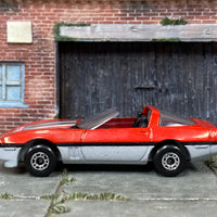 Loose Matchbox - 1984 Corvette - Red, Black and Gray